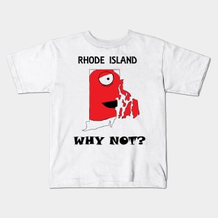 A funny map of Rhode Island 2 Kids T-Shirt